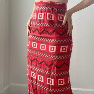 vintage 80s / 90s boho pencil skirt
